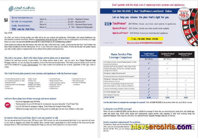 UAE Abu Dhabi Union National bank mortgage loan statement, 8 pages 5-6